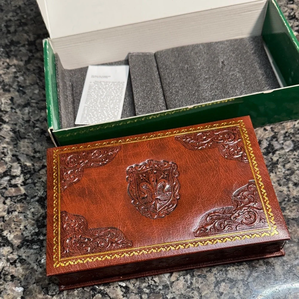 Italfama leatherette double Domino Set made in Italy - Picture 10 of 16